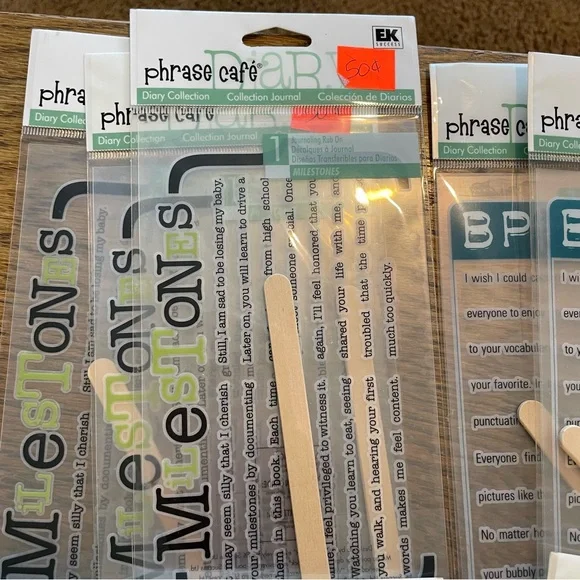 Scrapbooking Rub On Word Transfer Titles Crafting Bundle - Picture 8 of 8